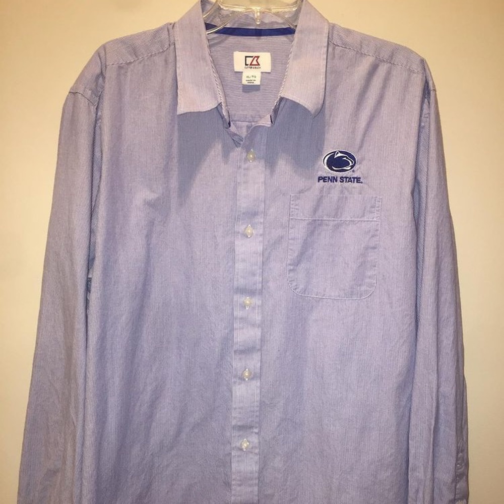 Cutter & Buck Light Blue Penn State Button-Down Shirt